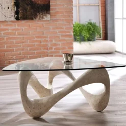 Best Wohnen Design Couchtisch Orcia mit Glasplatte