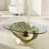 Online Wohnen Design Couchtisch Ricana mit Glasplatte