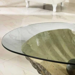 Online Wohnen Design Couchtisch Ricana mit Glasplatte