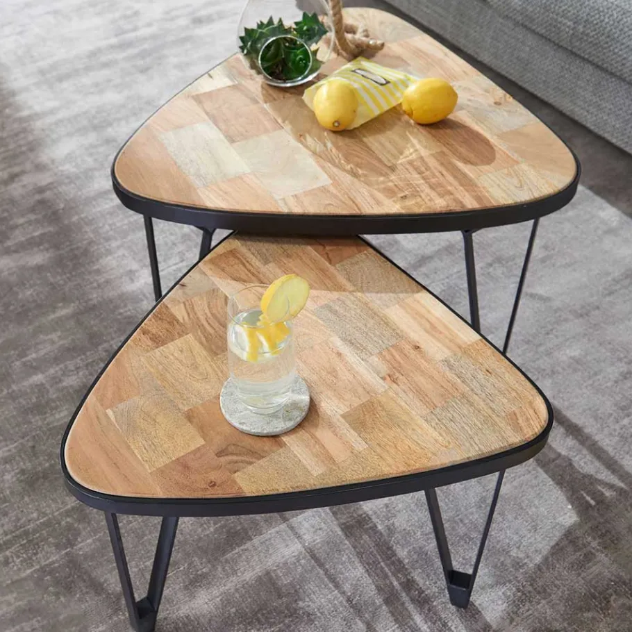 Online Wohnen Design Couchtische dreieckig - Concoret (zweiteilig)