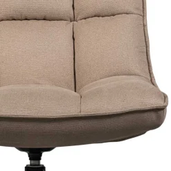Hot Wohnen Design Drehsessel in Beige Stoff - Novo