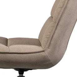 Hot Wohnen Design Drehsessel in Beige Stoff - Novo