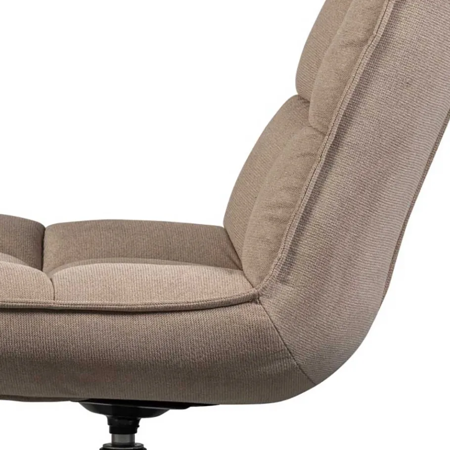 Hot Wohnen Design Drehsessel in Beige Stoff - Novo