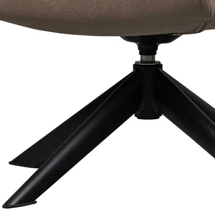 Hot Wohnen Design Drehsessel in Beige Stoff - Novo