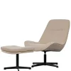 Outlet Wohnen Design Drehsessel mit Hocker - Maineka (zweiteilig)