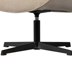 Outlet Wohnen Design Drehsessel mit Hocker - Maineka (zweiteilig)