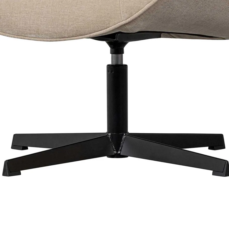 Outlet Wohnen Design Drehsessel mit Hocker - Maineka (zweiteilig)
