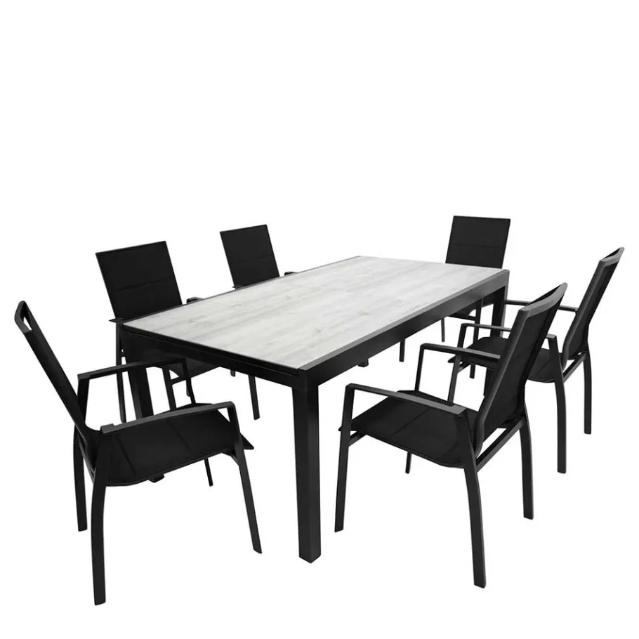 Best Wohnen Design Essgruppe für den Garten - Marino (siebenteilig)