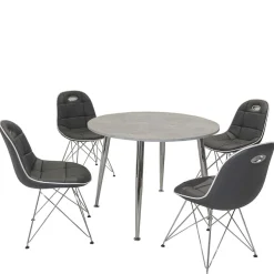 Clearance Wohnen Design Essgruppe in Rund - Flumicina (fünfteilig)