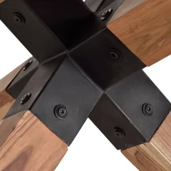 Wohnen Design Esstisch aus Akazienholz mit Metall - Venezia