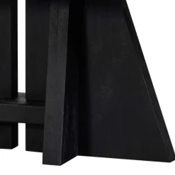 Sale Wohnen Design Esstisch aus schwarzem Massivholz - Emalika
