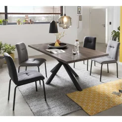 Online Wohnen Design Esstischgruppe als Set - Solida (fünfteilig)