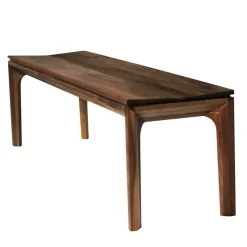 Sale Wohnen Design Esszimmer Bank aus Nussbaum Massivholz - Edicenza