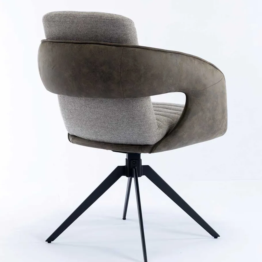 Discount Wohnen Design Esszimmer Drehstuhl mit Armlehnen - Bailon (2er Set)