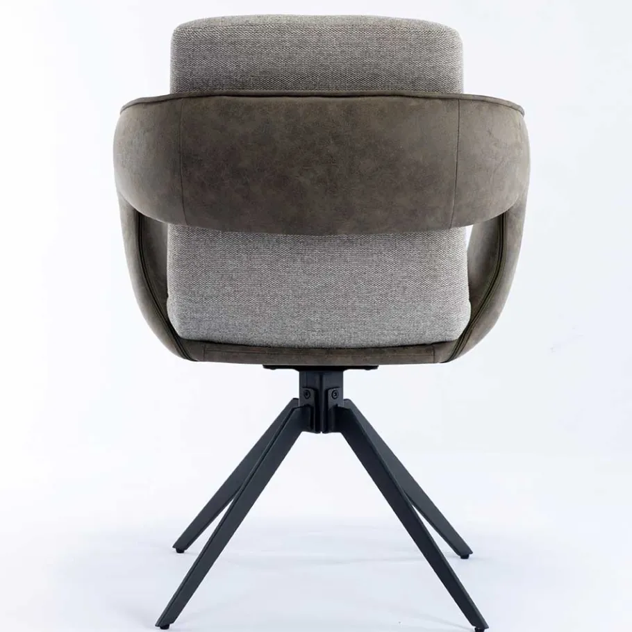 Discount Wohnen Design Esszimmer Drehstuhl mit Armlehnen - Bailon (2er Set)