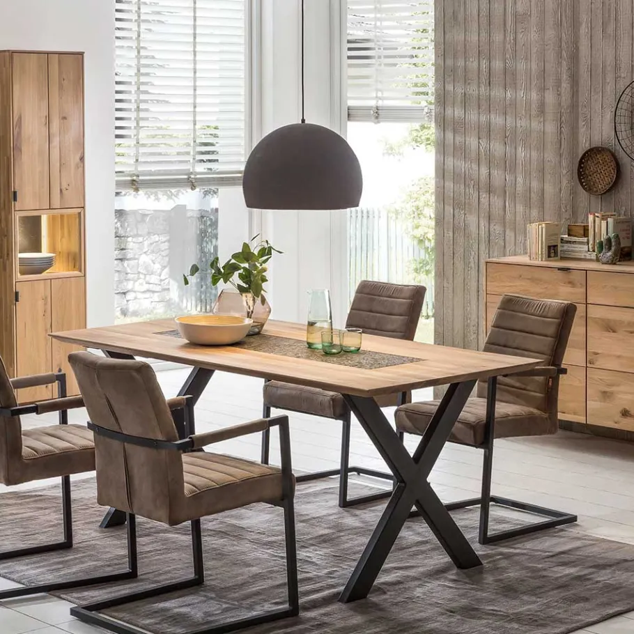 Hot Wohnen Design Esszimmer Esstisch mit X-Füßen - Vardriva