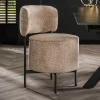 Online Wohnen Design Esszimmerstuhl in Beige Boucle - Lures