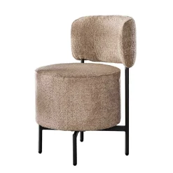 Online Wohnen Design Esszimmerstuhl in Beige Boucle - Lures