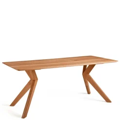Discount Wohnen Design Esszimmertisch aus Wildeiche Natur geölt - Ovenciana