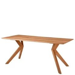 Discount Wohnen Design Esszimmertisch aus Wildeiche Natur geölt - Ovenciana
