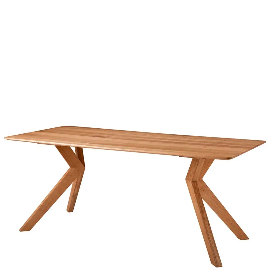 Discount Wohnen Design Esszimmertisch aus Wildeiche Natur geölt - Ovenciana