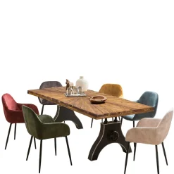 Discount Wohnen Design Esszimmertisch aus Teak Recyclingholz - Rensing