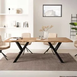 Sale Wohnen Design Esszimmertisch mit Naturkanten Platte - Kobi
