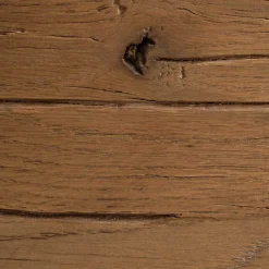 Sale Wohnen Design Esszimmertisch mit Holz Eiche dunkel Venditora & Edelstahl