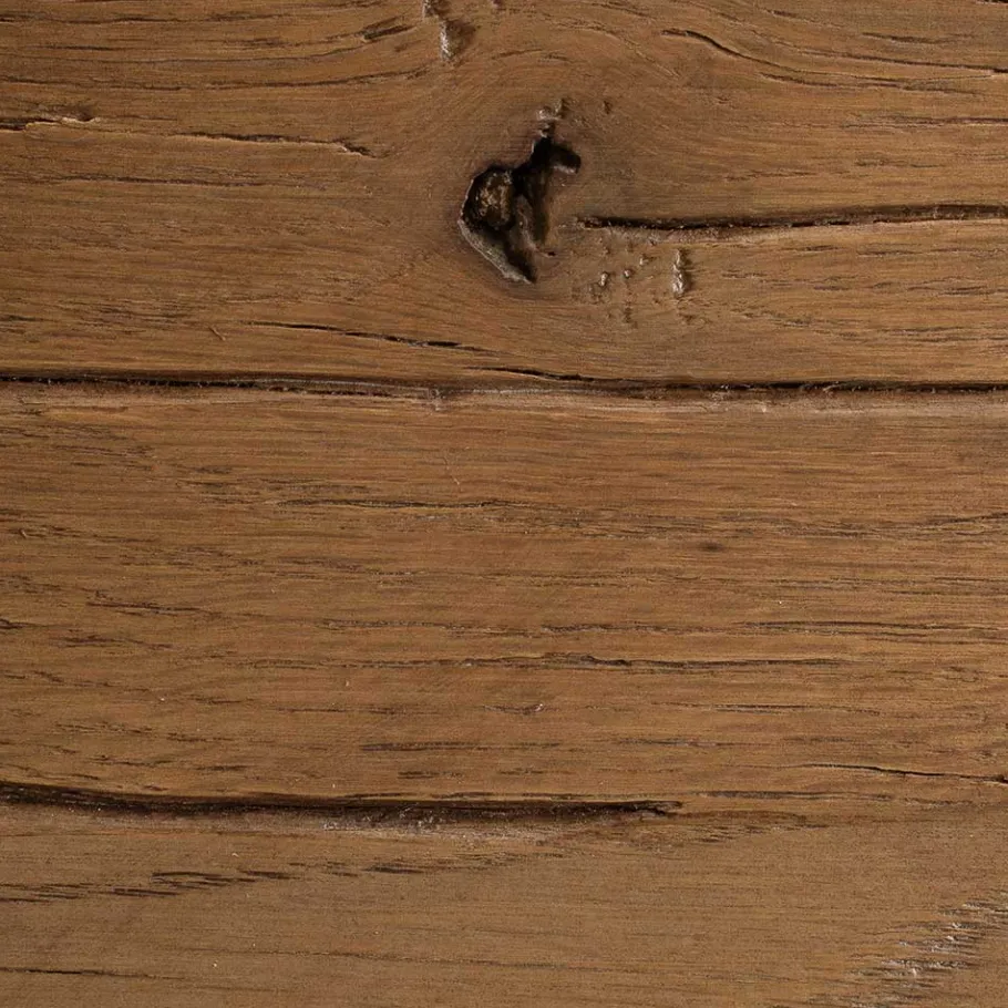 Sale Wohnen Design Esszimmertisch mit Holz Eiche dunkel Venditora & Edelstahl