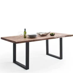 Hot Wohnen Design Esszimmertisch mit Baumkante Akazie - Vincentro