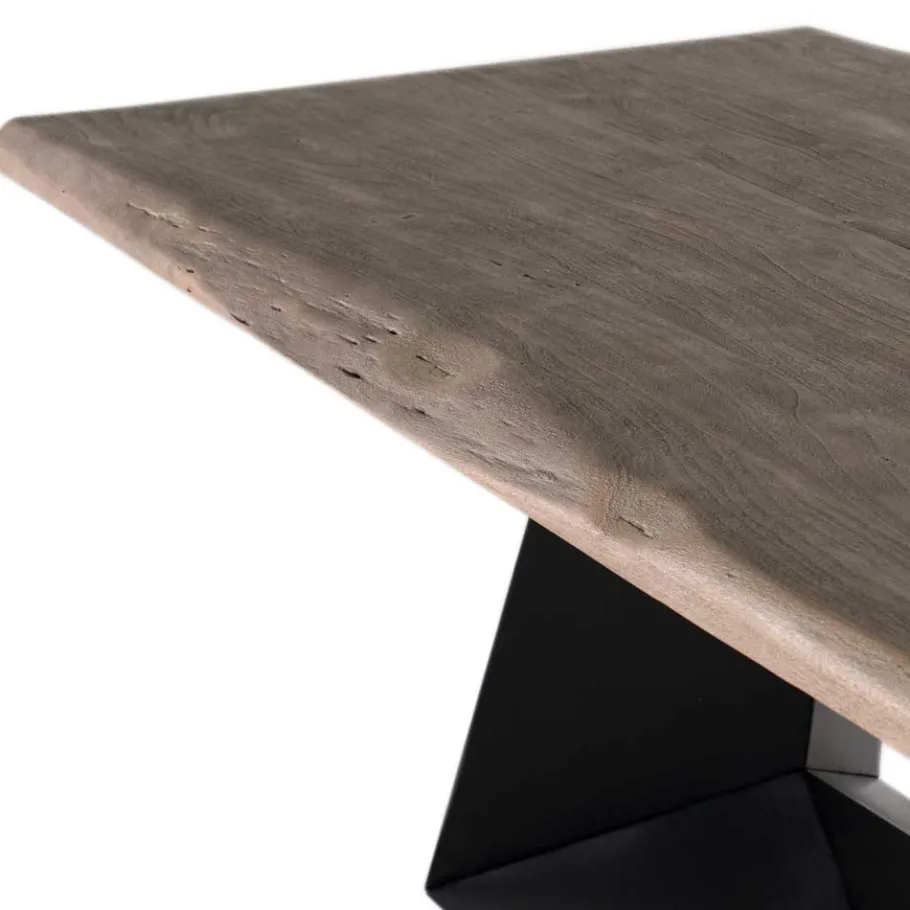 Online Wohnen Design Esszimmertisch mit Baumkante Akazie - Faunatia