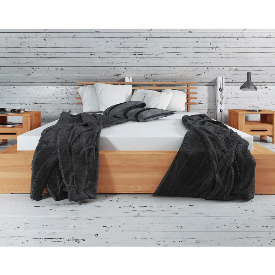 Best Wohnen Design Futonbett Barvuda aus Kernbuche Massivholz