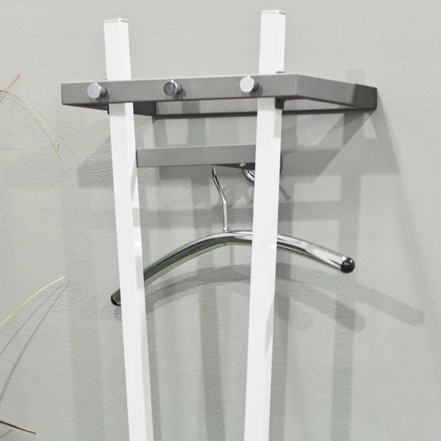 Hot Wohnen Design Garderobenständer mit Schirmhalter Tiber in Weiß