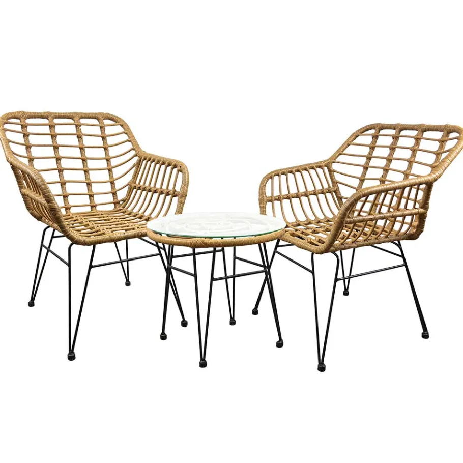 Outlet Wohnen Design Garten Sitzgruppe für Zwei - Kolage (dreiteilig)