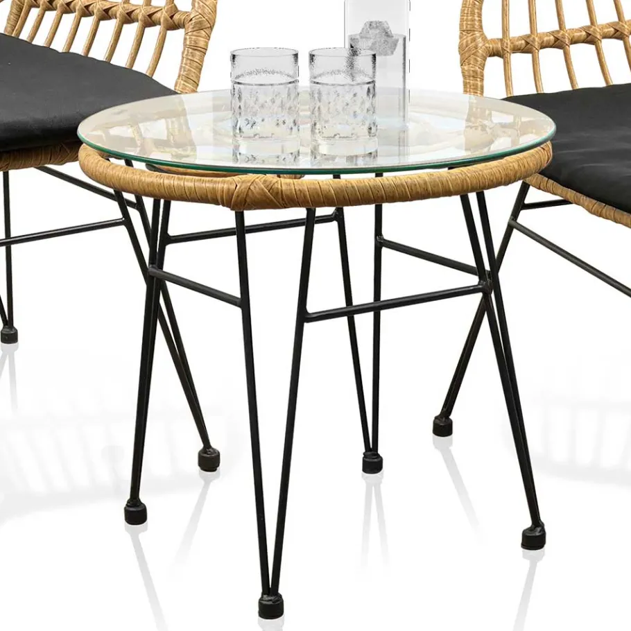Outlet Wohnen Design Garten Sitzgruppe für Zwei - Kolage (dreiteilig)