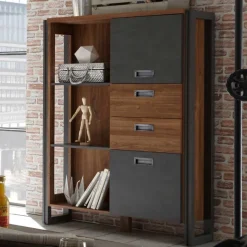 Wohnen Design Highboard im Loft Style - Rompira