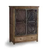 Sale Wohnen Design Highboard mit Glas Metalltüren - Everton