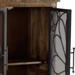 Sale Wohnen Design Highboard mit Glas Metalltüren - Everton