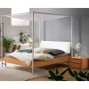 Hot Wohnen Design Himmelbett in Eiche Natur & Weiß - Risa