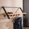 Best Wohnen Design Hängegarderobe aus Metall und Holz - Nics