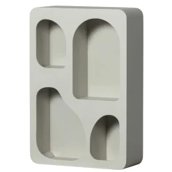 Outlet Wohnen Design Hängeregal in Hellgrau - Martinus