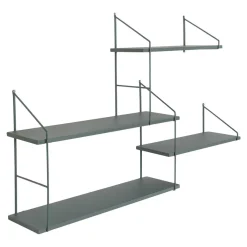 Best Wohnen Design Hängerregal mit vier Böden - Asiatino