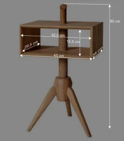 Online Wohnen Design Holz Beistelltisch drehbar - Julecas