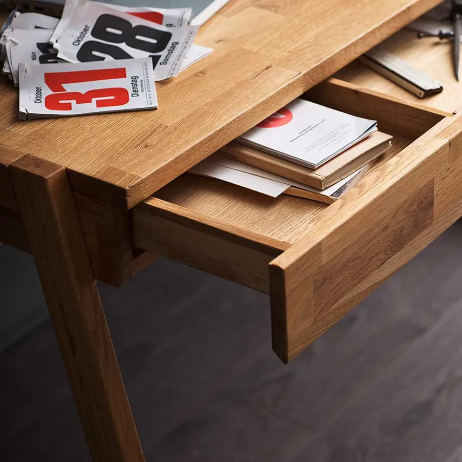 Clearance Wohnen Design Holz Schreibtisch aus Wildeiche - Susana