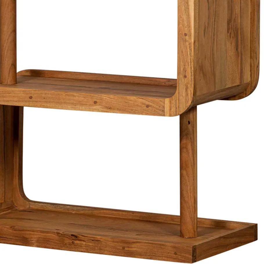 Outlet Wohnen Design Holzregal aus Akazie Massivholz - Selrito