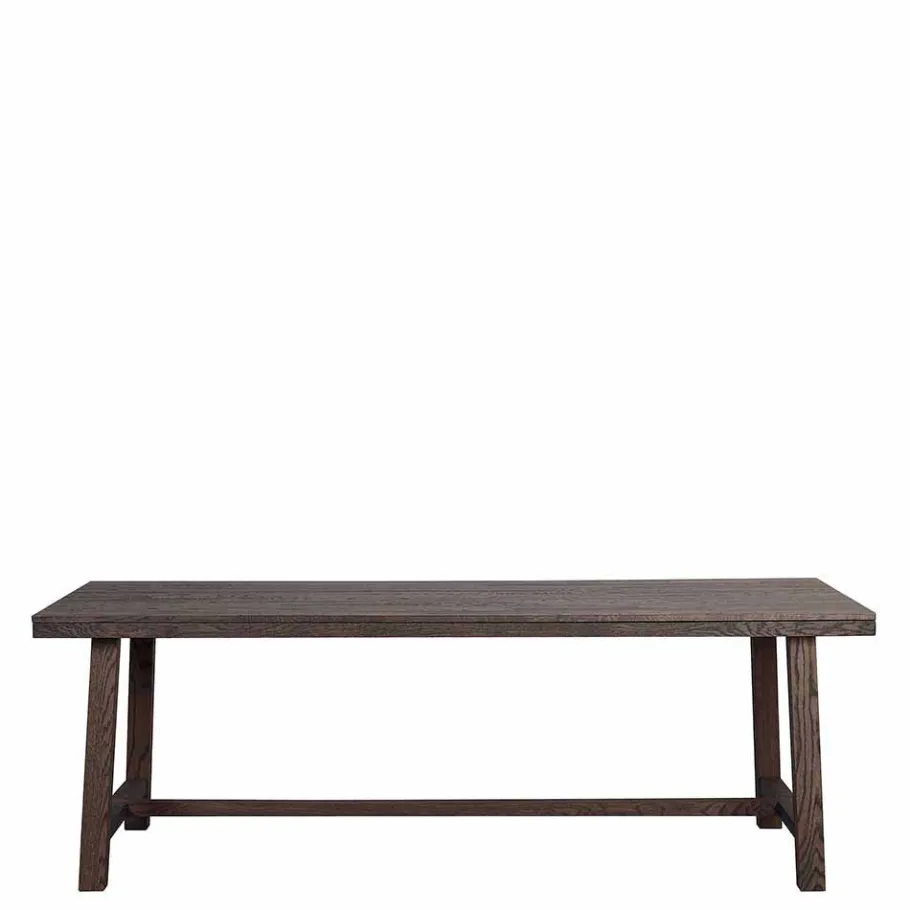Discount Wohnen Design Holztisch aus Eiche dunkel lackiert und gebürstet - Vedraza