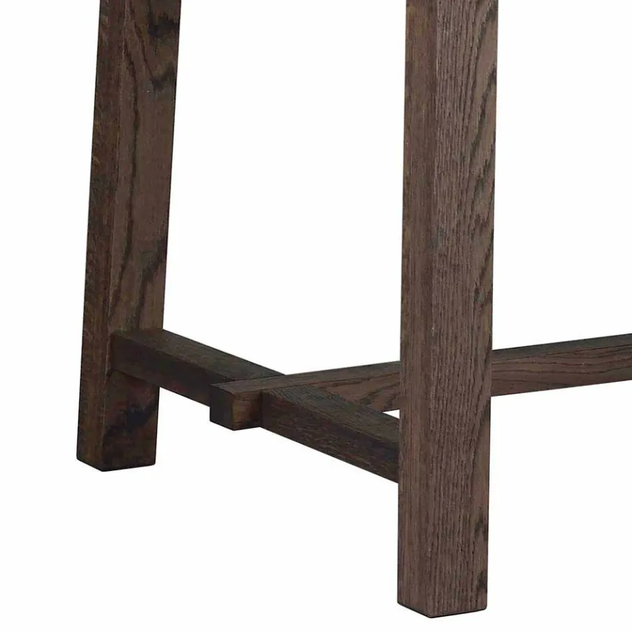 Discount Wohnen Design Holztisch aus Eiche dunkel lackiert und gebürstet - Vedraza