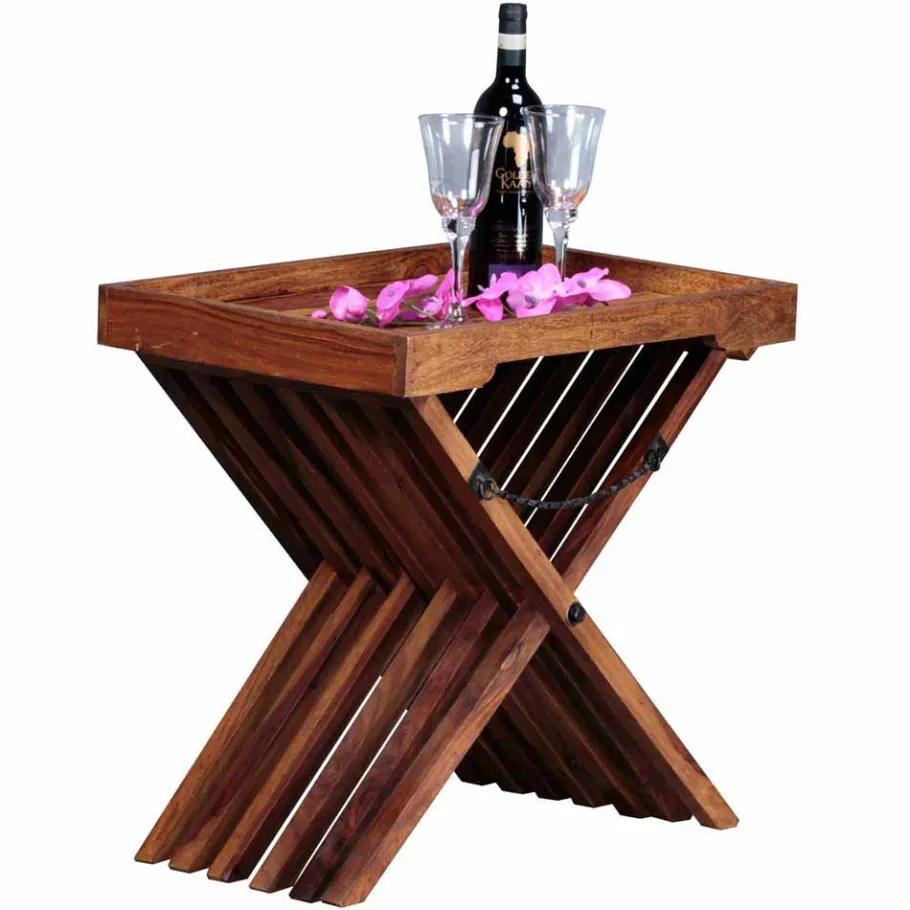 Outlet Wohnen Design Klapptisch Hoslo mit Tablett abnehmbar