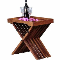 Outlet Wohnen Design Klapptisch Hoslo mit Tablett abnehmbar