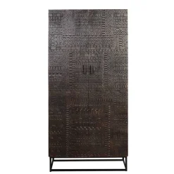 New Wohnen Design Kleiderschrank in Walnuss Braun - Solu